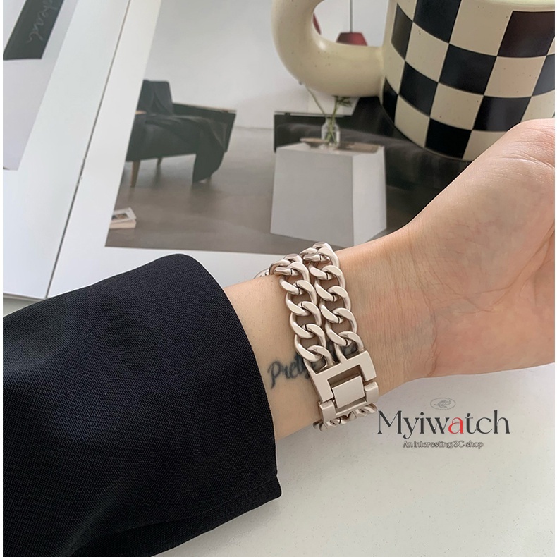 Dây Đồng Hồ Bằng Kim Loại Mỏng Nhẹ Dành Cho iwatch serise 8 7 6 5 4 SE 3 2 1 45mm 41mm 40mm 44mm 42mm 38mm