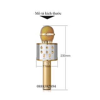 Micro karaoke bluetooth WS858 loại 1