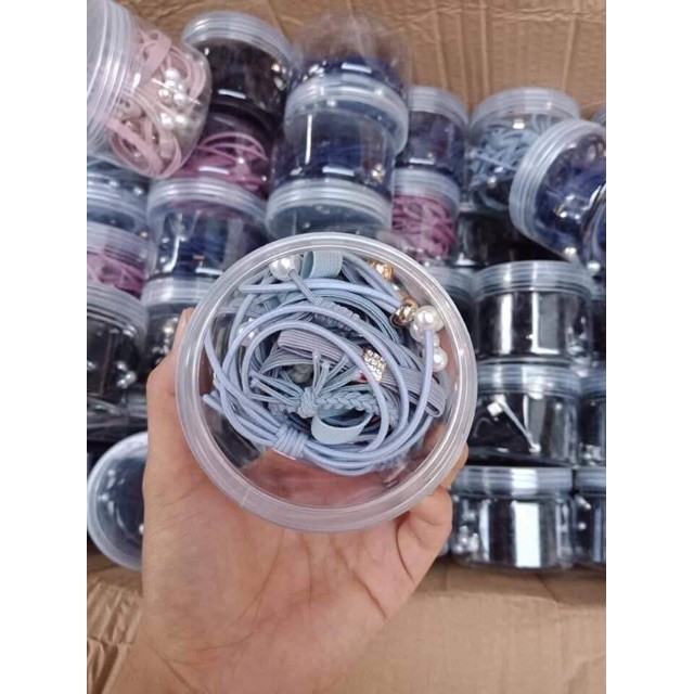 Set Dây Cột Tóc Nhiều Mẫu Chum Buộc Tóc Hàn Quốc Dễ Thương