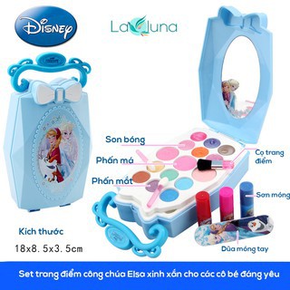 Bộ trang điểm Elsa màu xanh chính hãng Disney thích hợp và an toàn cho bé gái | BigBuy360 - bigbuy360.vn
