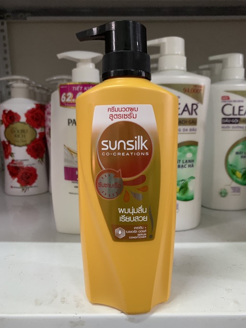 Dầu xả và dầu gội Sunsilk thái lan mềm mượt diệu kỳ 450g và 425g