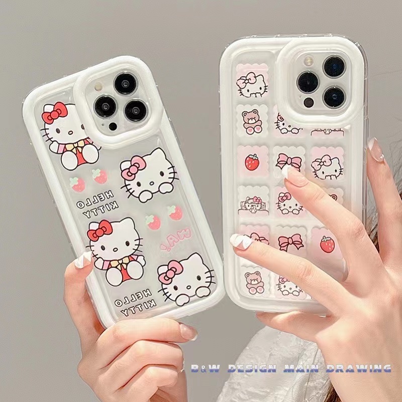 Ốp Điện Thoại Mềm Trong Suốt In Hoạt Hình Hello Kitty Cho iPhone 13 12 11 Pro MAX IX XS MAX XR