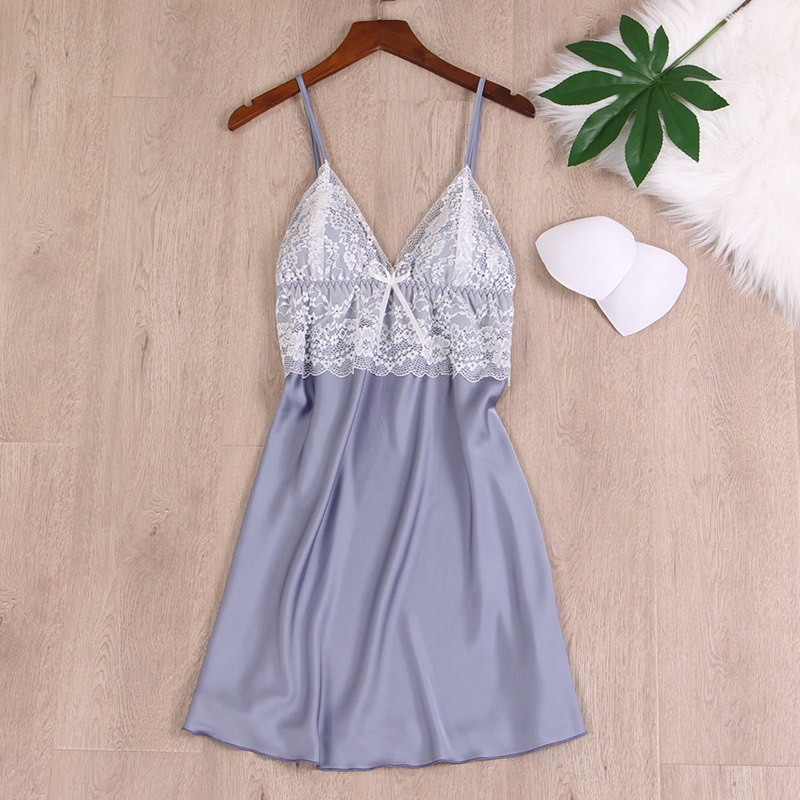 [LL 525] Váy ngủ sexy Vải Satin - Đàm ngủ hai dây quyến rũ - Đầm mặc nhà đẹp - Cô chủ nhỏ chuyên sỉ