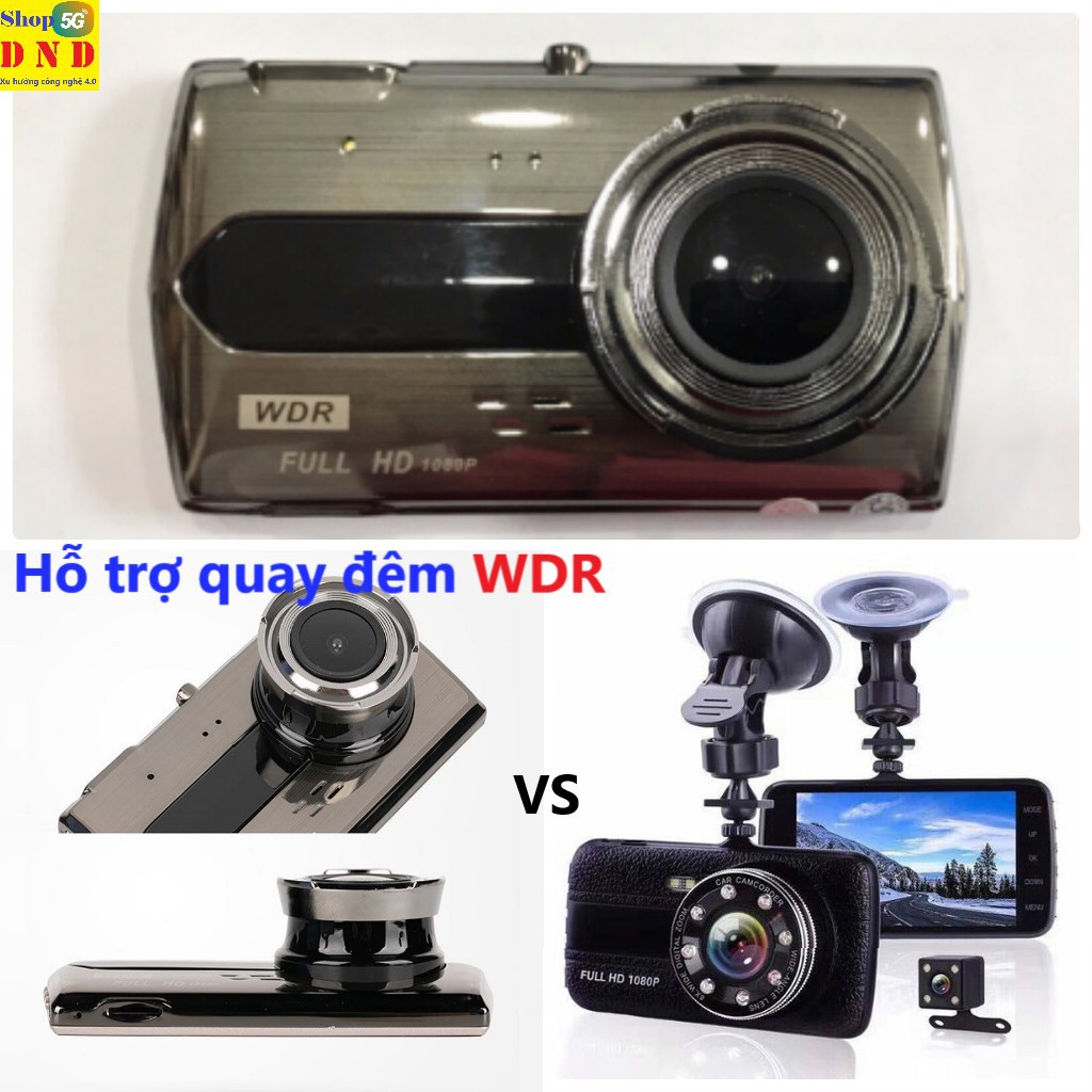 Camera Hành Trình WDR X008 Full HD 1080P Quay đêm WDR, thân hợp kim, chip xử lý mới hơn dòng 004, góc quay rộng 170 độ