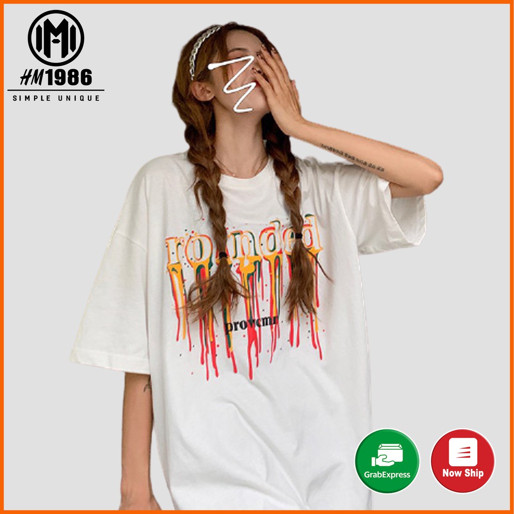 Áo thun tay lỡ form rộng unisex HM1986 3127