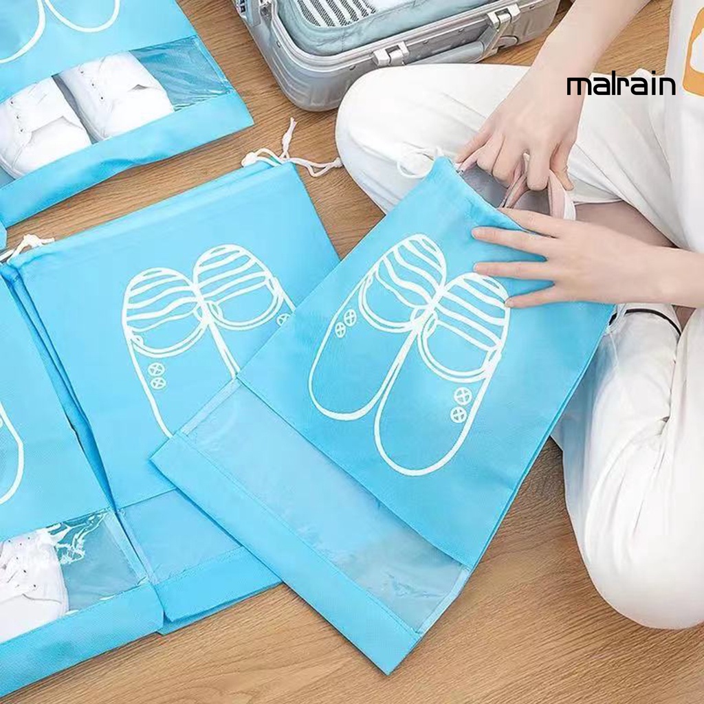 Túi Đựng Giày Bằng Vải Không Dệt Trong Suốt Chống Nước Chống Bụi