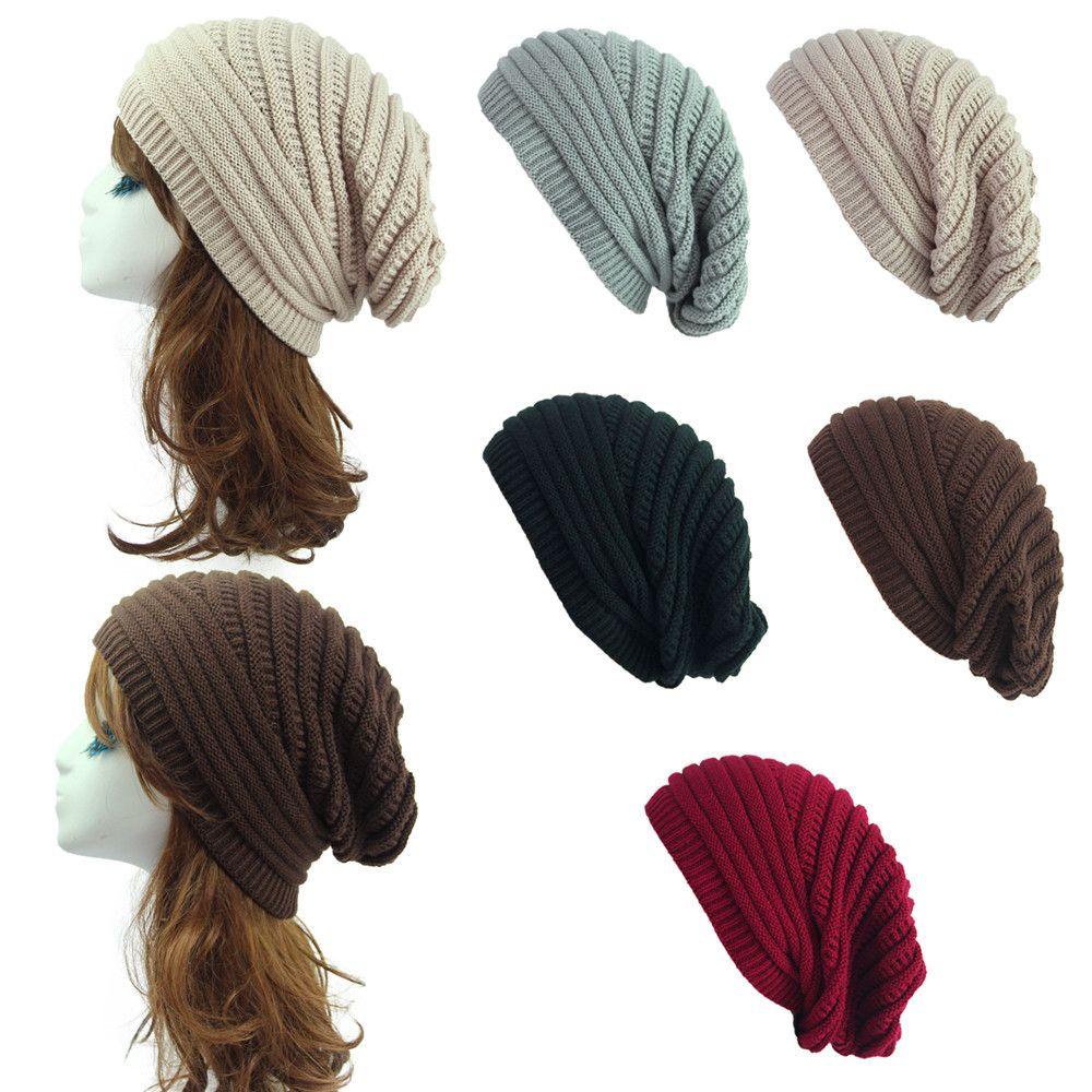Mũ Len Beanie Họa Tiết Sọc Ngang Cho Nam Và Nữ