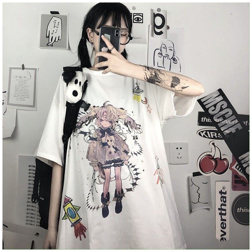 Áo thun tay lỡ Unisex NEKOSG, áo phông form rộng ATL44