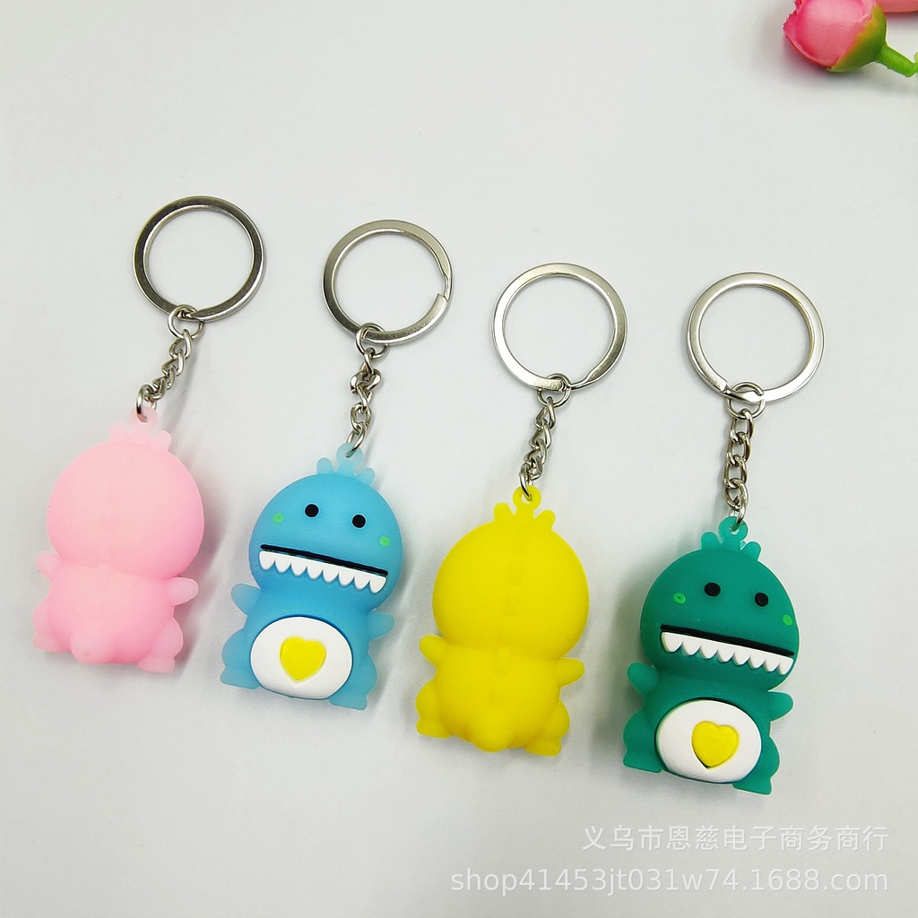 Móc khóa cute - móc khóa nhiều hình dễ thương Chú khủng long dễ thương móc khóa rẻ đẹp