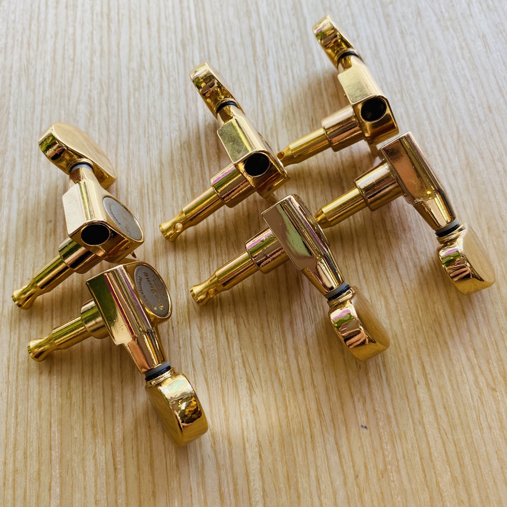 Khóa Đàn Guitar Acoustic Derjung Màu Vàng Cao Cấp - Khóa Đàn Guitar Đẹp Mắt