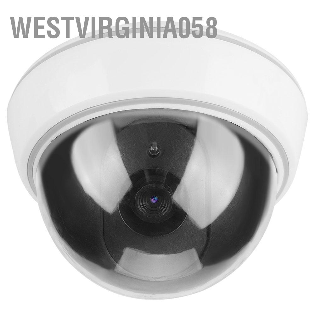 Hàng Hot Máy ảnh mô phỏng mái vòm Giả mạo Màn hình an ninh giả Cảnh báo Đèn LED nhấp nháy Hàng giao ngayWestvirginia058