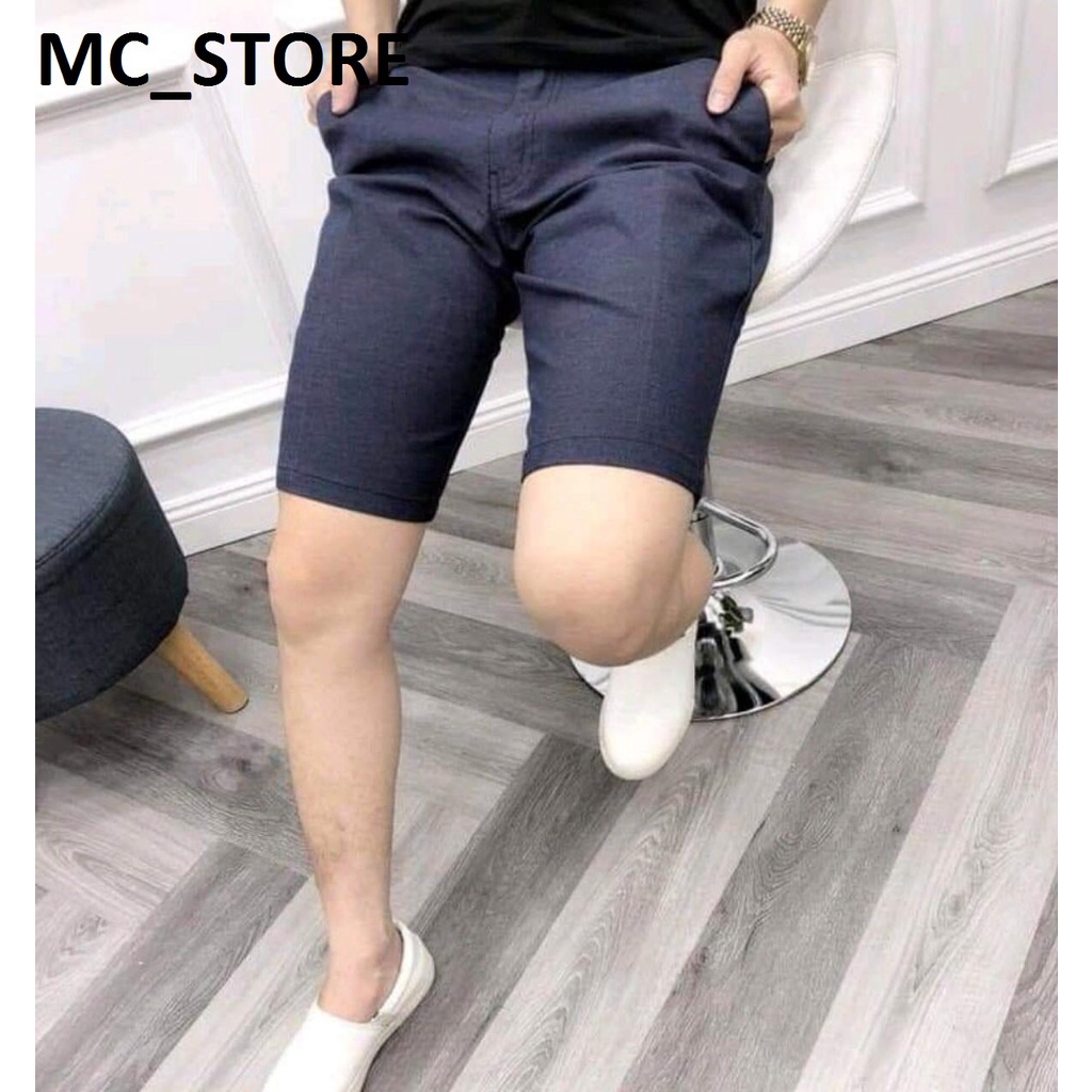 Quần short tây âu MCSTORE999 co giãn sang trọng chất vải dày đẹp Vip_MC Store999