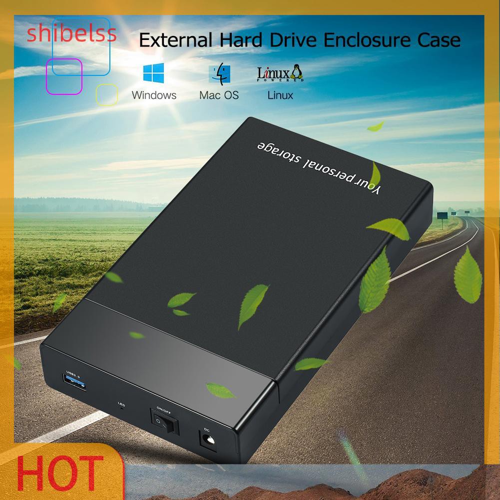 Vỏ Đựng Ổ Cứng Ngoài Shibelsss Chuyển Từ Usb 3.0 Sang 3.5 Inch Sata Iii 5gbps Ốp | BigBuy360 - bigbuy360.vn