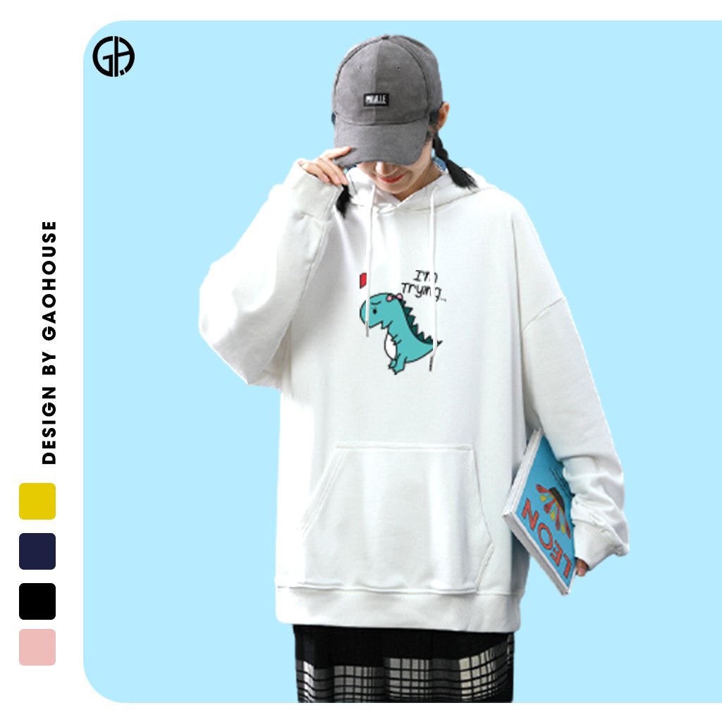 Áo Hoodie/Sweater Unisex Gạo House Khủng Long
