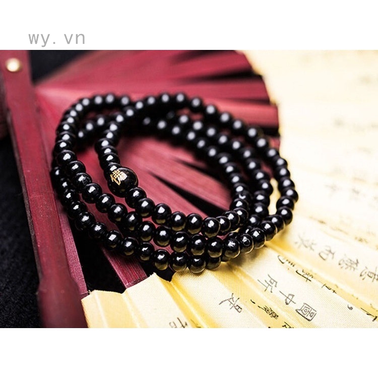 Vòng tay tràng hạt bằng gỗ dùng để niệm Phật sang trọng