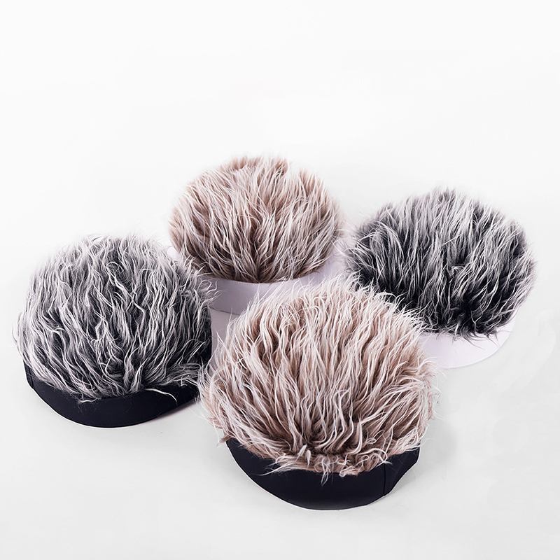 Mũ gắn tóc giả Da Giả Phong Cách Hip Hop Cho Nam Nữ Cr1