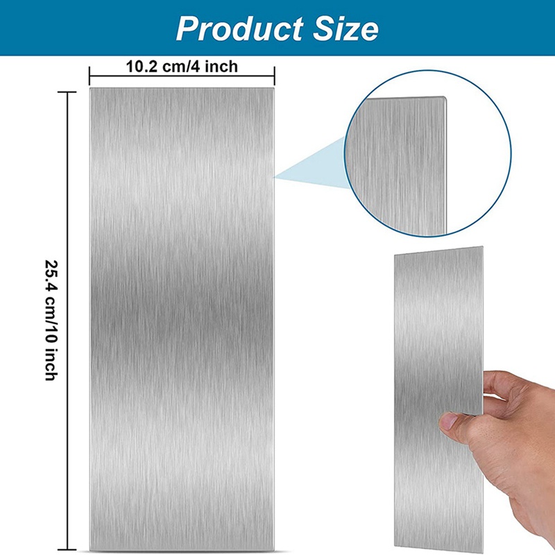 Dụng Cụ Làm Phẳng Mặt Bánh Kem 10 Inch Cạnh Lớn Bằng Thép Không Gỉ