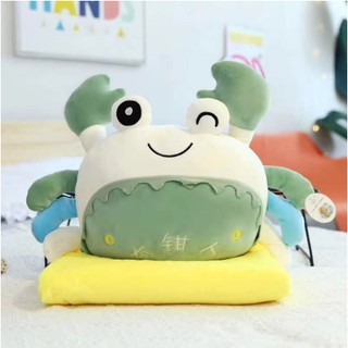Gối kèm chăn hình con cua