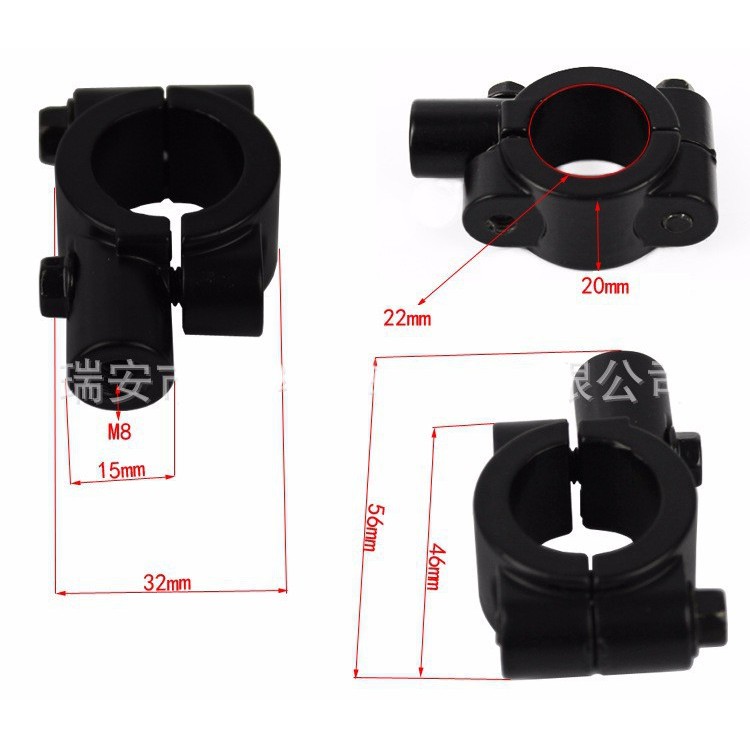 Kẹp pát 22mm chuyên dùng cho mô tô cafe tracker