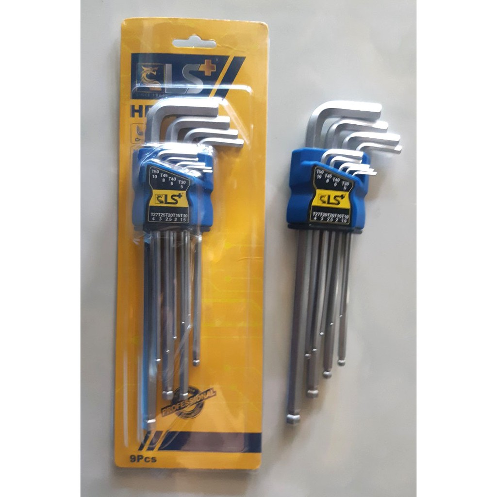 Bộ lục giác 9PCS 9 cây chính hãng.