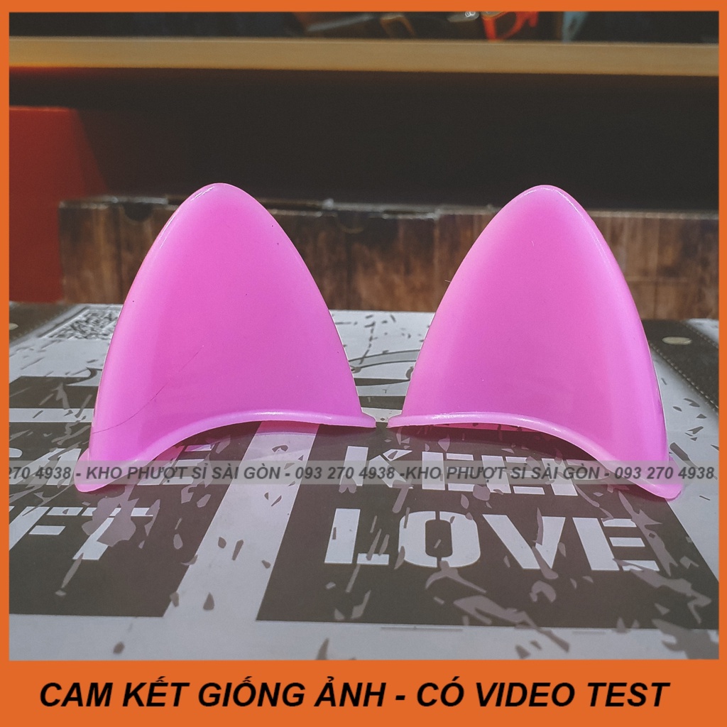 BST phụ kiện trang trí mũ bảo hiểm 3/4 - Tai mèo nhựa gắn nón bảo hiểm giá rẻ cho nam nữ