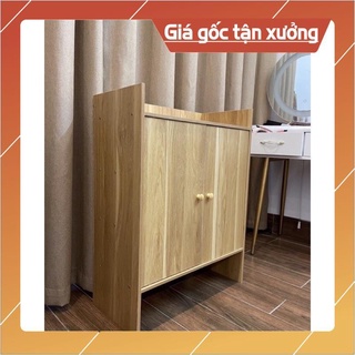 Sản phẩm giao hỏa tốc - tủ giày gỗ kệ để dép đa năng, tủ có cửa đựng đồ tiện ích