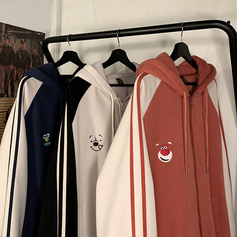 Áo Khoác Hoodie Dày Dáng Rộng In Hoạt Hình Kiểu Hàn Quốc Thời Trang Cho Nữ | BigBuy360 - bigbuy360.vn