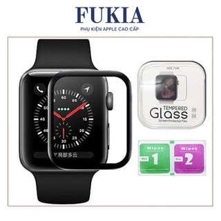 Miếng dán cường lực 3d full màn cho apple watch đồng hồ thông minh iwatch 1/ 2/ 3/ 4/ 5/ 6/ se size 38mm 40mm 42mm 44mm
