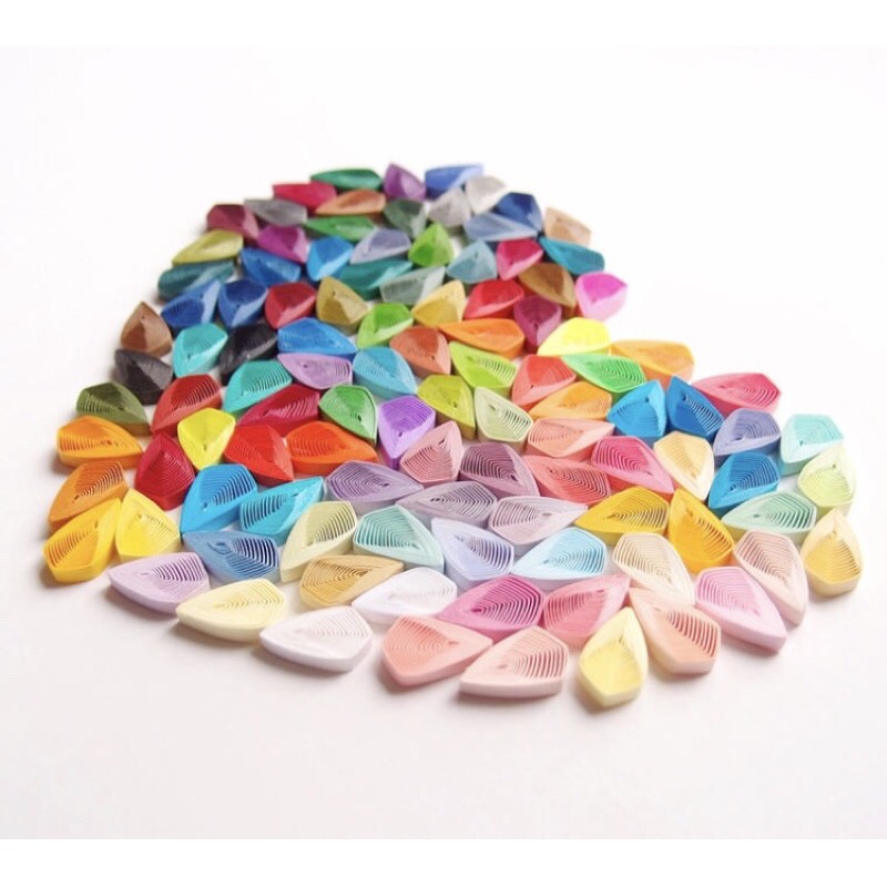 Giấy sợi Quilling loại rộng 5mm cho người mới tập làm