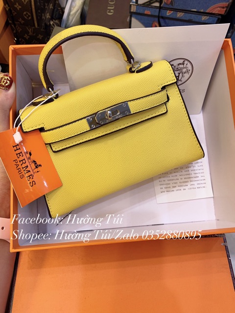 Túi mini size 19 đựng vừa điện thoại (ảnh thật, không hộp) tặng kèm khăn lụa | BigBuy360 - bigbuy360.vn