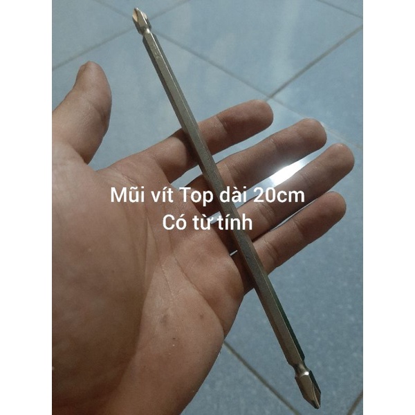Mũi vít 2 đầu TOP có từ tính