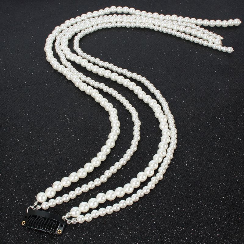 Chuỗi Hạt Ngọc Trai Giả Tua Rua Đính Tóc Tết Thời Trang