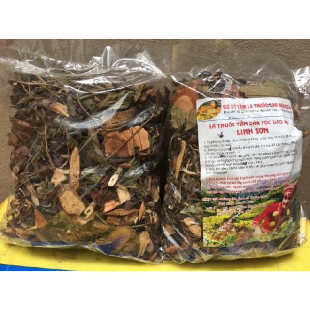 Combo 2 kg lá tắm Dao đỏ sapa =2 gói như hình