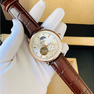 Đồng hồ Nam Rolex, lộ cơ, dây da mềm, tặng box, thẻ bảo hành 12 tháng - Đồng.hồ.rolex