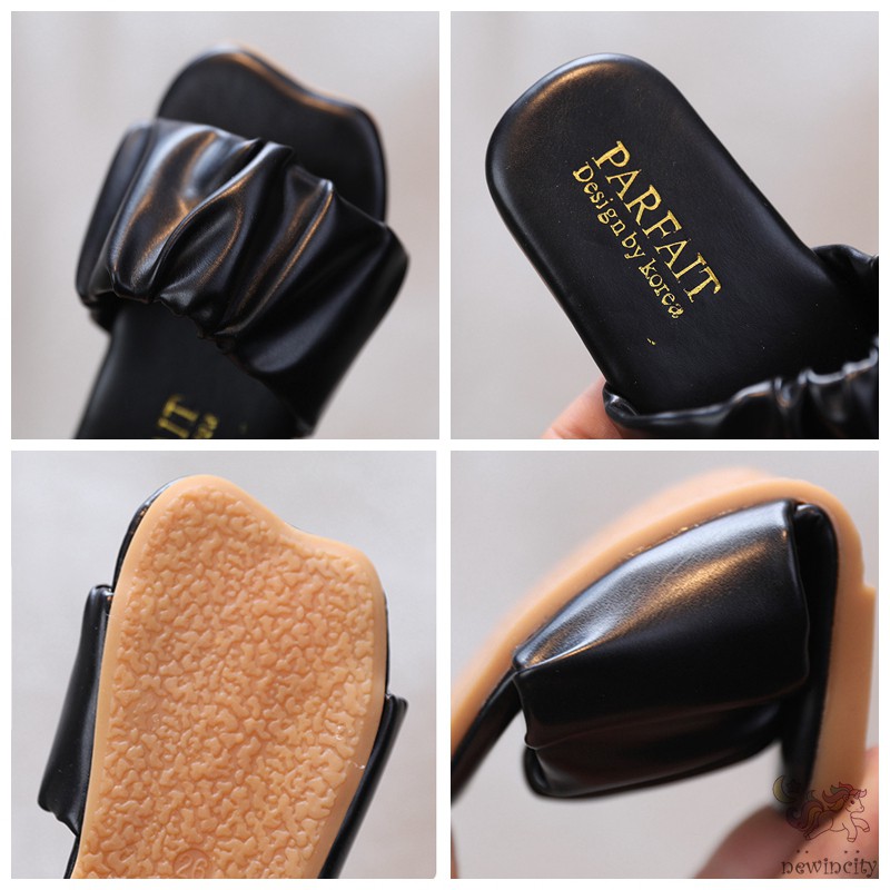 Xăng đan Da Pu Phong Cách Hàn Quốc Cho Bé Gái