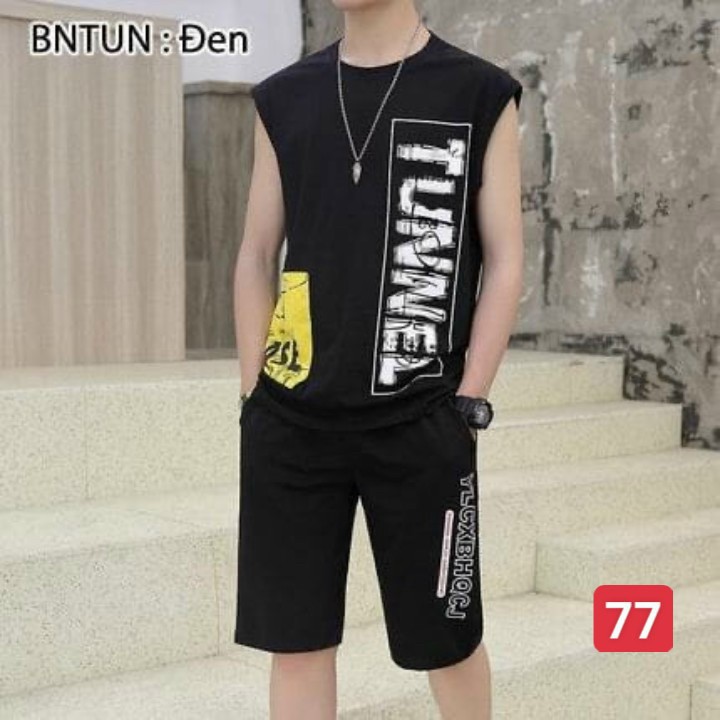 Đồ bộ nam cao cấp, bộ thun cotton thể thao thoải mái sát nách, bộ nam áo 3 lỗ mát mẻ thời trang, T-Fashion Shop db77