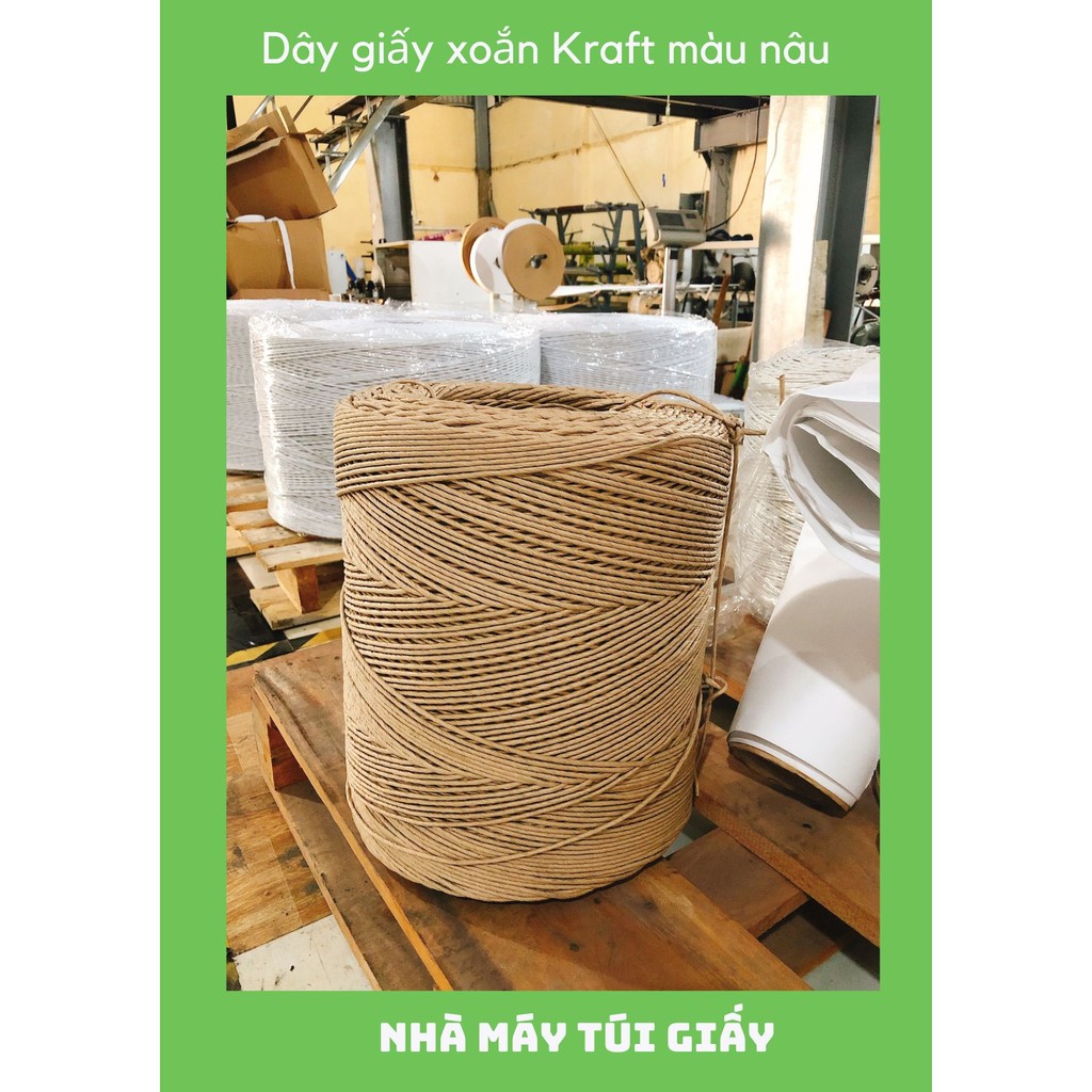 Dây xoắn màu nâu Vintage dài 30m | BigBuy360 - bigbuy360.vn