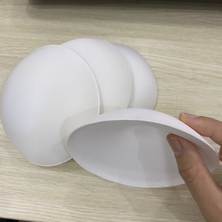 Minatex HN - Mút ngực áo thể thao, mút ngực áo tắm, mút lót áo tập thay thế chất đầm êm chắc tay màu trắng