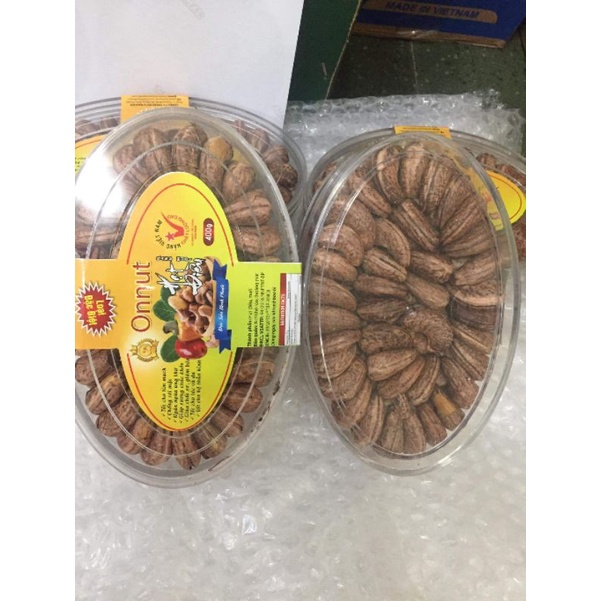 01 hộp hạt điều rang muối Bình Phước loại 1 (400gr/ hộp)