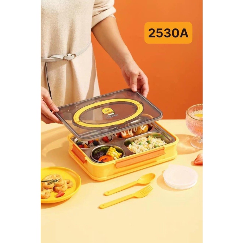 Khay cơm họa tiết vịt vàng ngộ nghĩnh