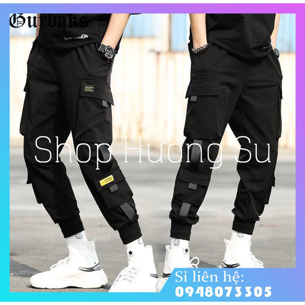 QUẦN JOGGER NAM NỮ KAKI, QUẦN JOGGER TÚI HỘP PHỐI DÂY DÙ CÓ SIZE CỰC CHẤT-HươngSu (Q028)
