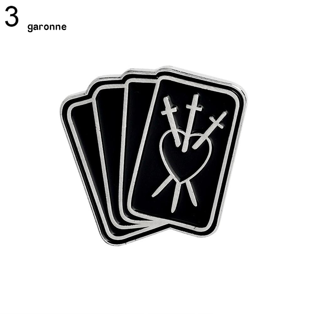 Ghim cài áo hình thẻ bài Tarot / mặt trăng đa dạng thời trang cho nam nữ