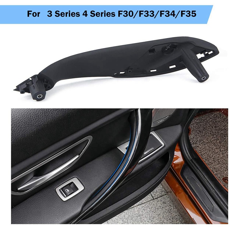 Tay Nắm Cửa Trước/Phải Màu Đen Dành Cho Xe Hơi BMW 3 4 Series F30 F80