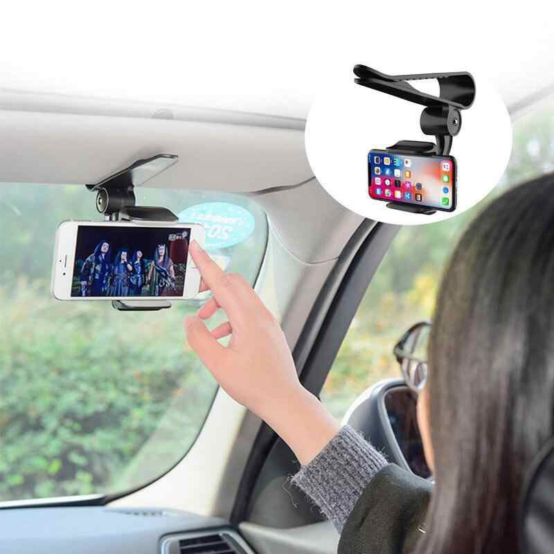 Kẹp Điện Thoại, Camera Hành Trình, Định Vị GPS  Siêu Bền Chắc Gắn Tấm Chắn Nắng Tiện Lợi