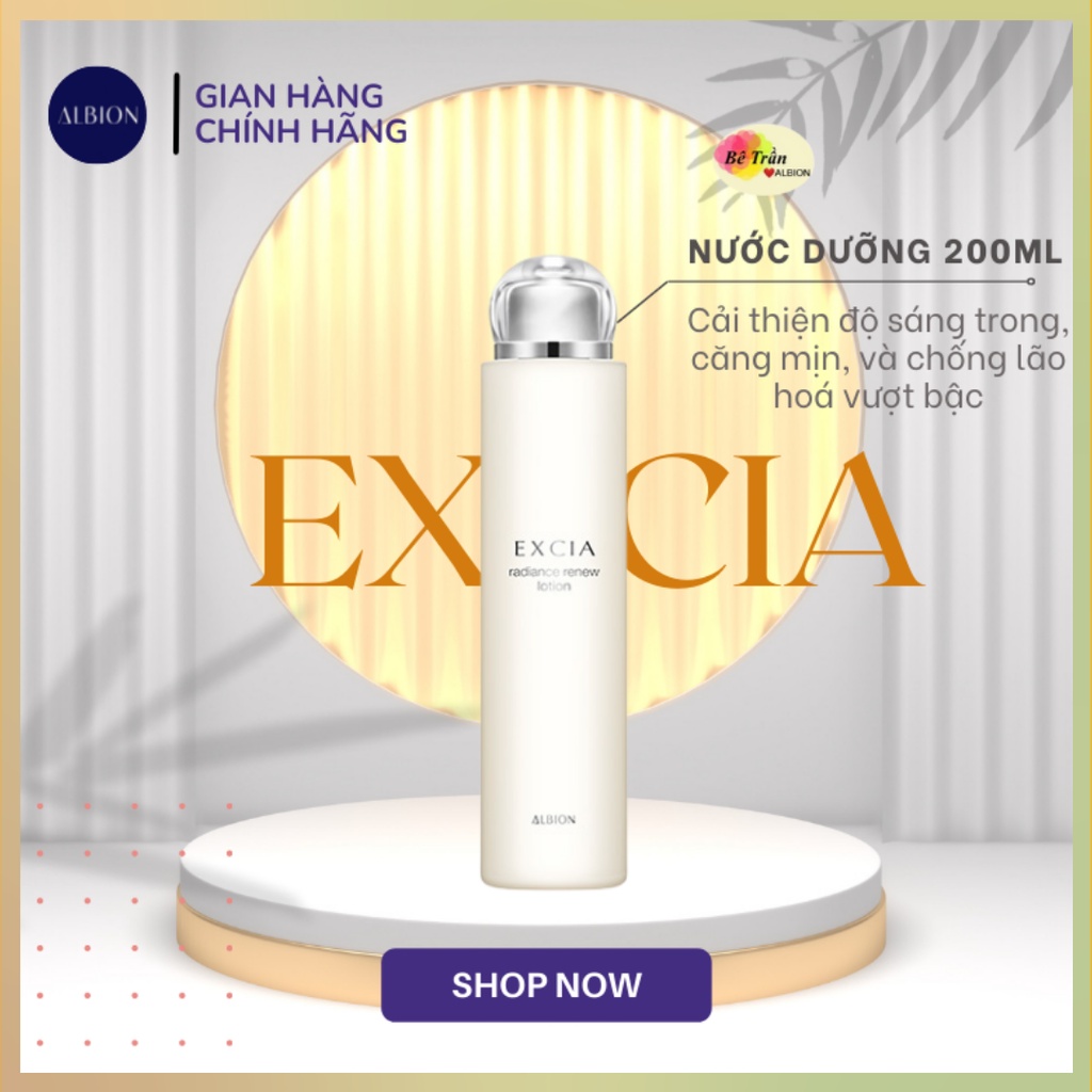 Sữa dưỡng, nước dưỡng làm sáng, chống lão hoá vượt bậc dòng Excia cao cấp Brightening/Renew