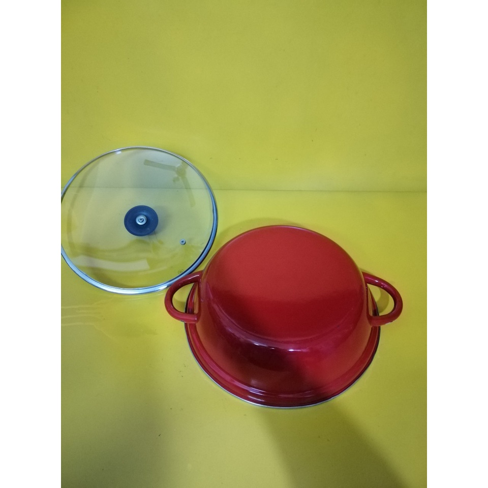Nồi lẩu men nội địa Nhật, size 29cm, cao 8.5cm (mã 731), Dùng được bếp từ