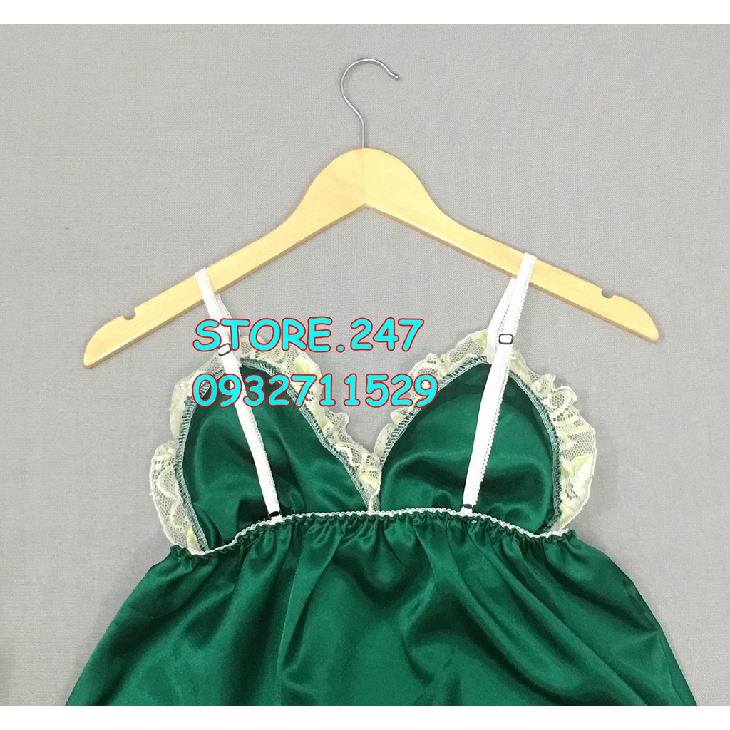 [SIZE 60KG - 85KG] BỘ PHI LỤA CÓ MÚT ÊM VIỀN REN GỢI CẢM MẶC NGỦ - Bigsize phi lụa ren | BigBuy360 - bigbuy360.vn