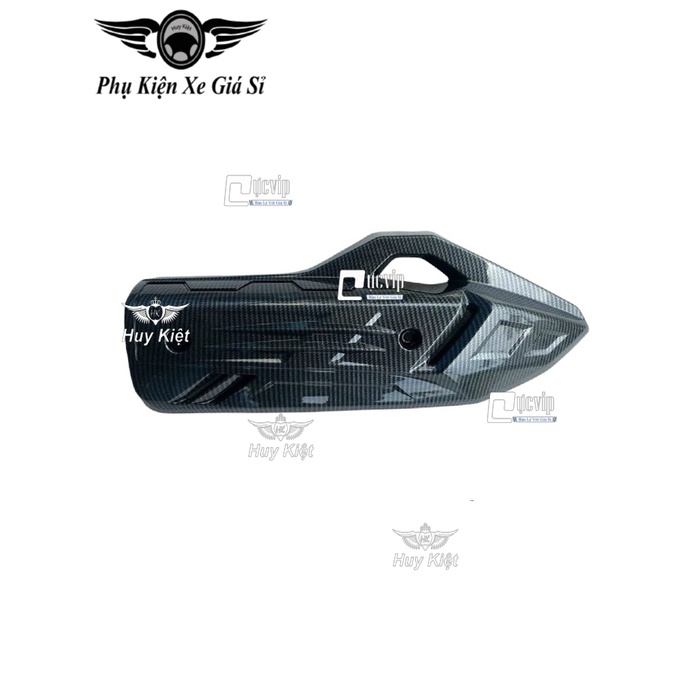 Combo Ốp Che Pô Thay Thế Và Chụp Đích Pô Carbon Vario 160 Đời 2022 - 2023 MS5325