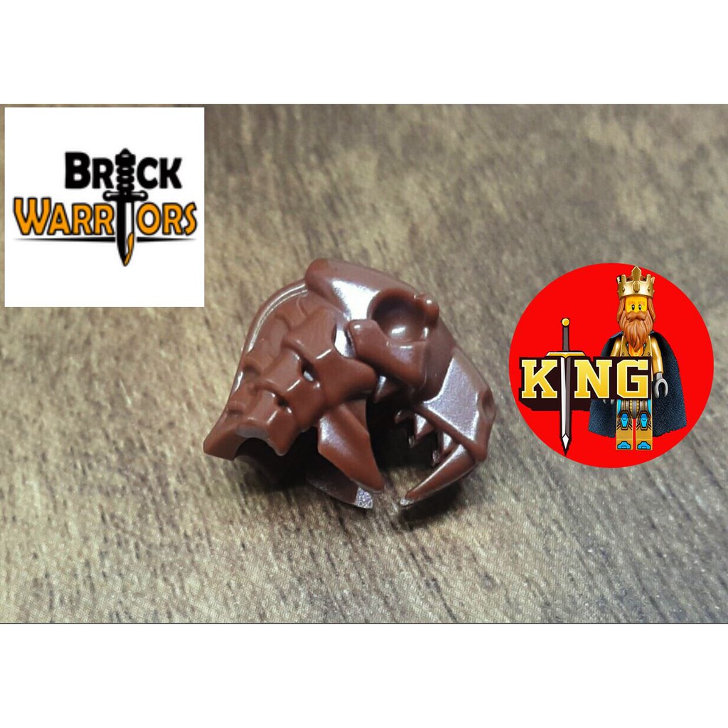 BRICKWARRIORS Sabertooth Helm  Phụ kiện đồ chơi LEGO