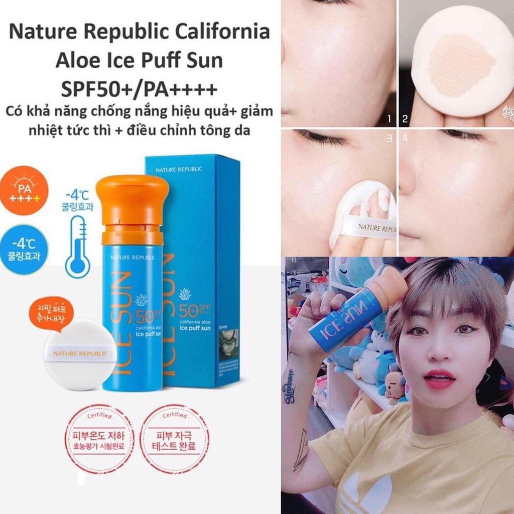 Kem Chống Nắng ICE SUN Nature Republic SPF 50 PA+++